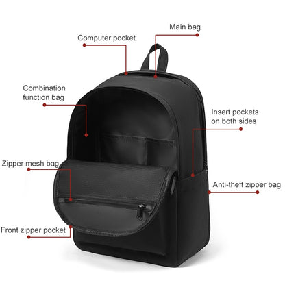 cxs-8106 กระเป๋าเป้สะพายหลังแล็ปท็อป Oxford มัลติฟังก์ชั่น