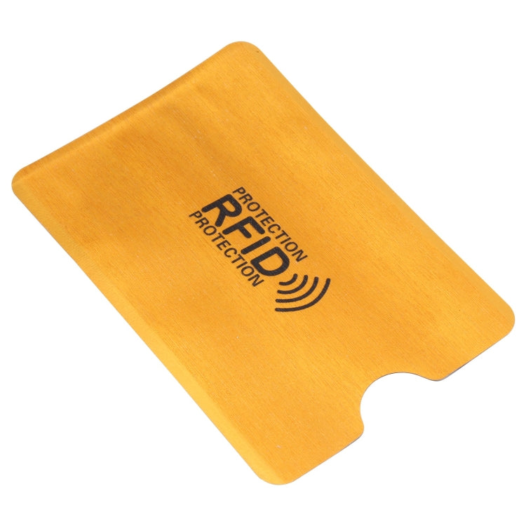 100 ชิ้นอลูมิเนียมฟอยล์ป้องกันการโจรกรรม RFID ปิดกั้นแขนการ์ดป้องกันขนาด: 9.1 * 6.3 ซม., RFID 100pcs (Gold), RFID 100pcs (Silver)