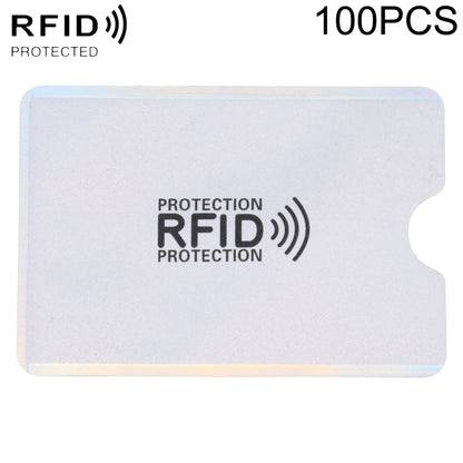 100 ชิ้นอลูมิเนียมฟอยล์ป้องกันการโจรกรรม RFID ปิดกั้นแขนการ์ดป้องกันขนาด: 9.1 * 6.3 ซม., RFID 100pcs (Gold), RFID 100pcs (Silver)
