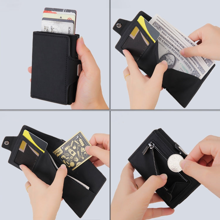 CH0727-1 แพคเกจบัตรมัลติฟังก์ชั่นซิปคาร์บอนไฟเบอร์ RFID