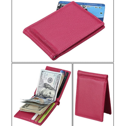 หนังวัวเนื้อลิ้นจี่ผู้ถือบัตรกระเป๋าสตางค์ RFID การปิดกั้นกระเป๋าเงินเหรียญบัตรกระเป๋าป้องกันกรณีที่มีช่องเสียบการ์ด 6 ใบขนาด: 110 * 82 * 8 มม.