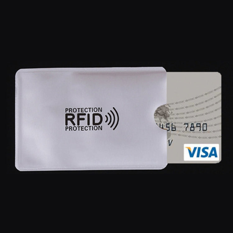 อลูมิเนียมฟอยล์ RFID Blocking บัตรเครดิต ID Bank Card กรณีผู้ถือบัตร, ขนาด: 9.1*6.3 ซม, RFID 1pcs