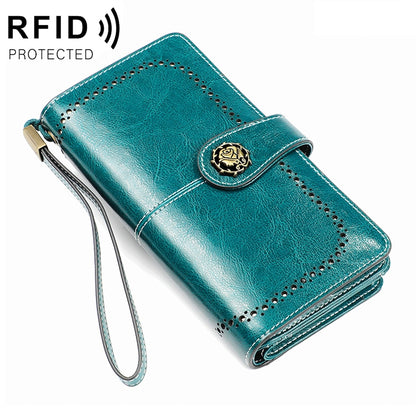 3556 คลัทช์กระเป๋าสตางค์ RFID ป้องกันแม่เหล็กมัลติฟังก์ชั่นความจุขนาดใหญ่ยาวสำหรับสุภาพสตรีพร้อมช่องเสียบการ์ด