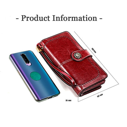 3555 คลัทช์กระเป๋าสตางค์ RFID ป้องกันแม่เหล็กมัลติฟังก์ชั่นความจุขนาดใหญ่ยาวสำหรับสุภาพสตรีพร้อมช่องเสียบการ์ด