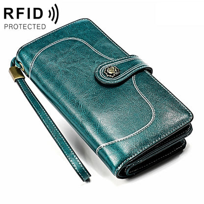 3555 คลัทช์กระเป๋าสตางค์ RFID ป้องกันแม่เหล็กมัลติฟังก์ชั่นความจุขนาดใหญ่ยาวสำหรับสุภาพสตรีพร้อมช่องเสียบการ์ด