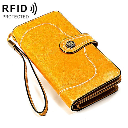 3555 คลัทช์กระเป๋าสตางค์ RFID ป้องกันแม่เหล็กมัลติฟังก์ชั่นความจุขนาดใหญ่ยาวสำหรับสุภาพสตรีพร้อมช่องเสียบการ์ด