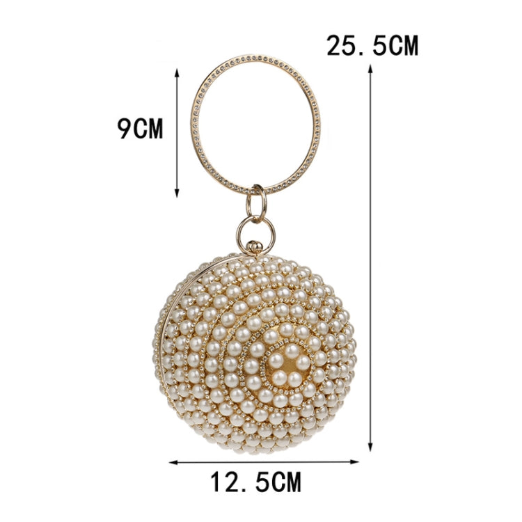 Ball Shape ผู้หญิงแฟชั่นงานเลี้ยงเพิร์ลกระเป๋าถือ