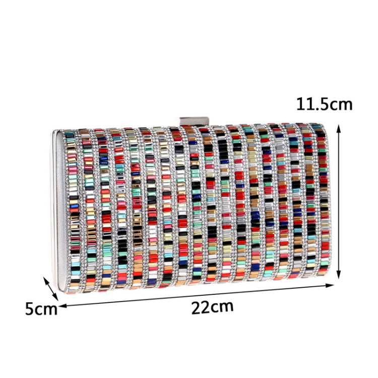 ผู้หญิงแฟชั่นงานเลี้ยงงานเลี้ยงเพชรกระเป๋าถือสี่เหลี่ยม