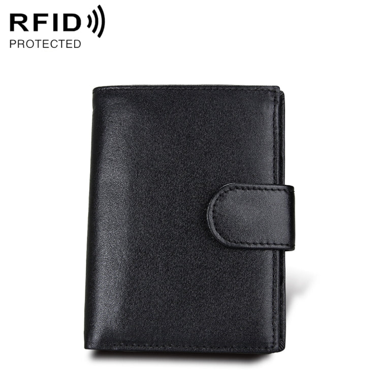 กระเป๋าสตางค์หนังแท้ Antimagnet RFID / แพ็คเกจหนังสือเดินทาง / ช่องใส่การ์ดหนังวัวสำหรับผู้ชาย