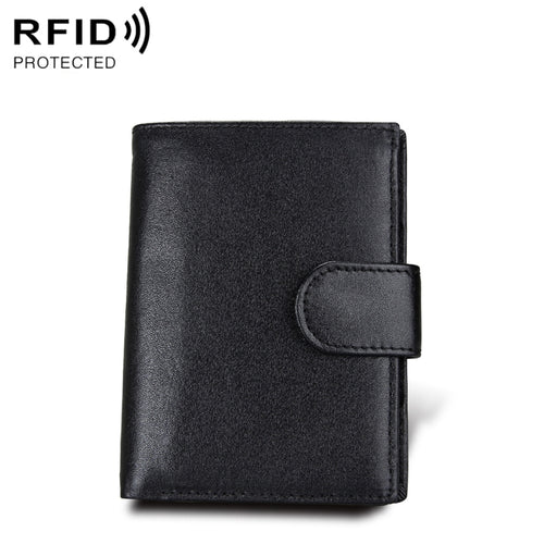 กระเป๋าสตางค์หนังแท้ Antimagnet RFID / แพ็คเกจหนังสือเดินทาง / ช่องใส่การ์ดหนังวัวสำหรับผู้ชาย