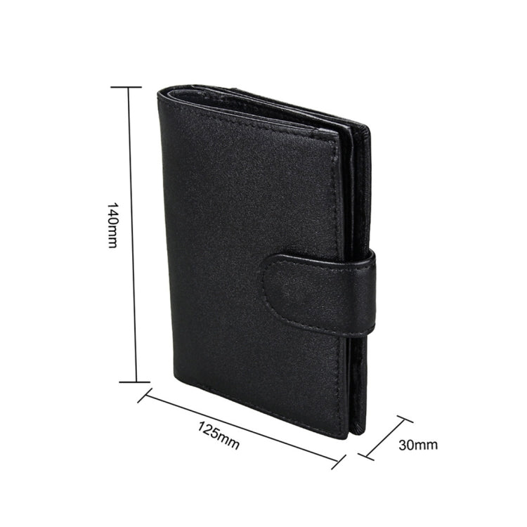 กระเป๋าสตางค์หนังแท้ Antimagnet RFID / แพ็คเกจหนังสือเดินทาง / ช่องใส่การ์ดหนังวัวสำหรับผู้ชาย