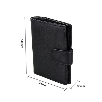 กระเป๋าสตางค์หนังแท้ Antimagnet RFID / แพ็คเกจหนังสือเดินทาง / ช่องใส่การ์ดหนังวัวสำหรับผู้ชาย