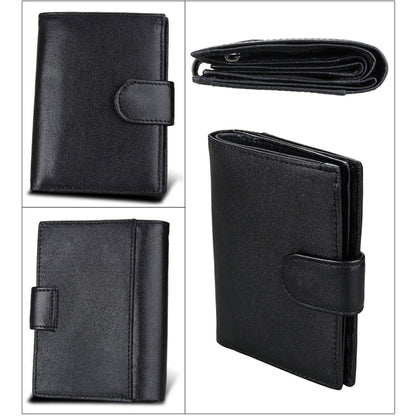 กระเป๋าสตางค์หนังแท้ Antimagnet RFID / แพ็คเกจหนังสือเดินทาง / ช่องใส่การ์ดหนังวัวสำหรับผู้ชาย