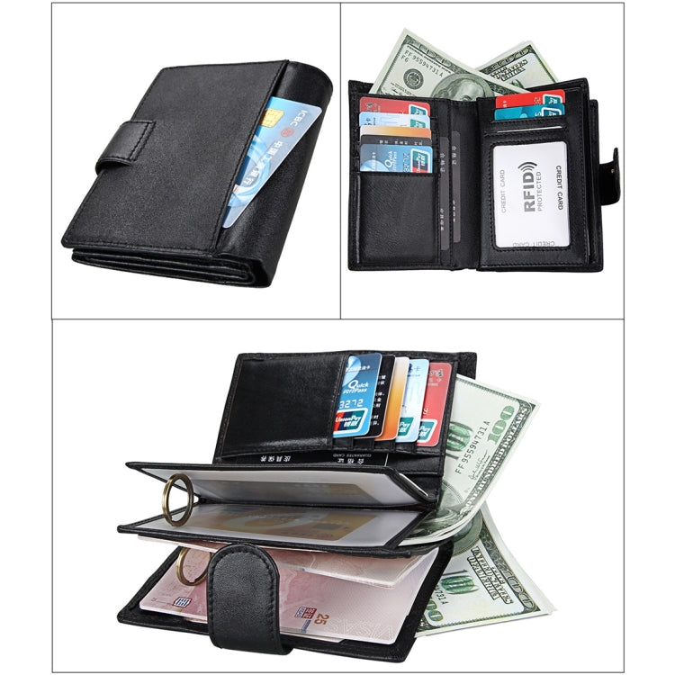 กระเป๋าสตางค์หนังแท้ Antimagnet RFID / แพ็คเกจหนังสือเดินทาง / ช่องใส่การ์ดหนังวัวสำหรับผู้ชาย