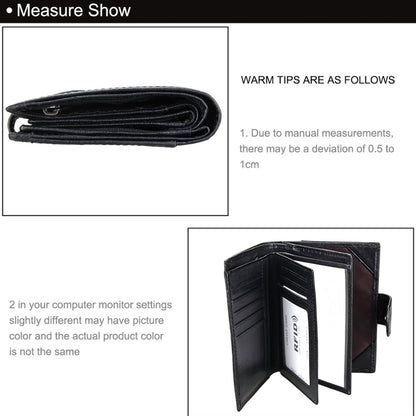 กระเป๋าสตางค์หนังแท้ Antimagnet RFID / แพ็คเกจหนังสือเดินทาง / ช่องใส่การ์ดหนังวัวสำหรับผู้ชาย