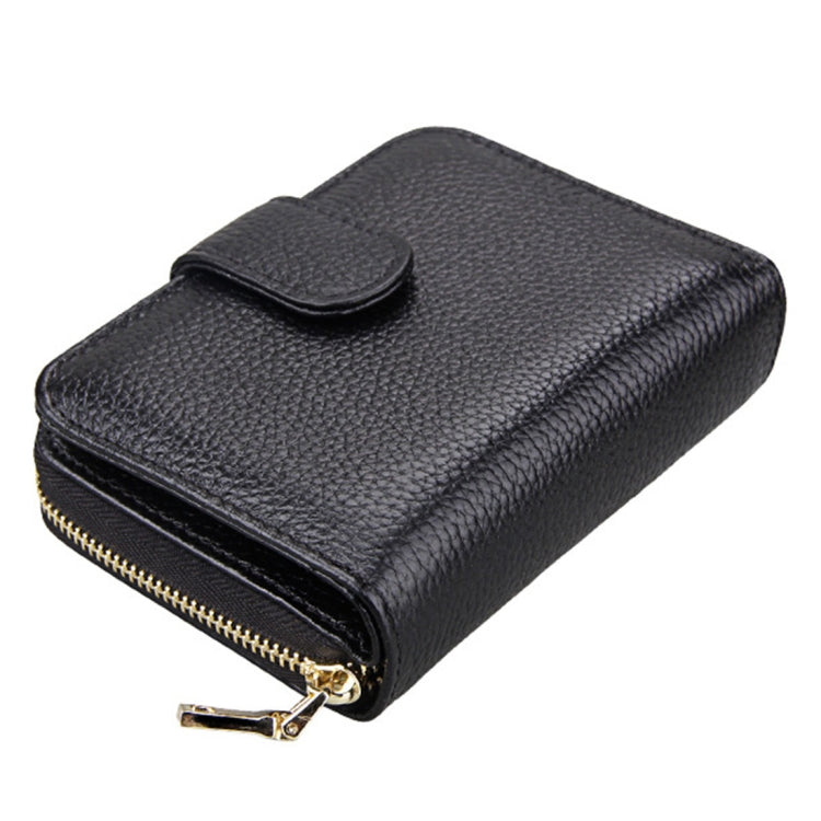 KB132 หนังวัวแท้สไตล์หญิงกระเป๋าสตางค์ RFID มัลติฟังก์ชั่น / กระเป๋าการ์ด / แพ็คเกจใบขับขี่