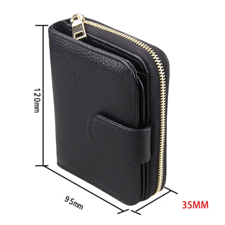 KB132 หนังวัวแท้สไตล์หญิงกระเป๋าสตางค์ RFID มัลติฟังก์ชั่น / กระเป๋าการ์ด / แพ็คเกจใบขับขี่
