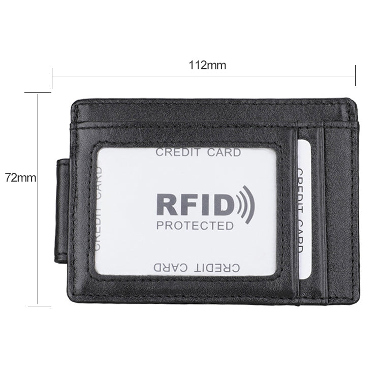 KB80 Antimagnetic RFID Crazy Horse Texture น้ำมันขี้ผึ้งหนังกระเป๋าสตางค์ Billfold สำหรับผู้ชายและผู้หญิง
