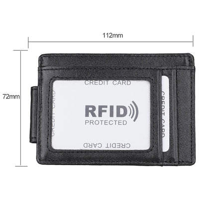 KB80 Antimagnetic RFID Crazy Horse Texture น้ำมันขี้ผึ้งหนังกระเป๋าสตางค์ Billfold สำหรับผู้ชายและผู้หญิง