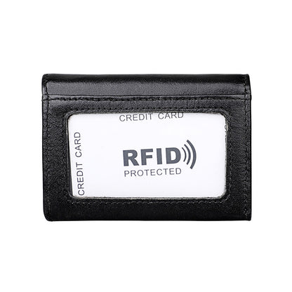 KB171 Antimagnetic RFID Crazy Horse Texture กระเป๋าสตางค์หนังสำหรับผู้ชายและผู้หญิง