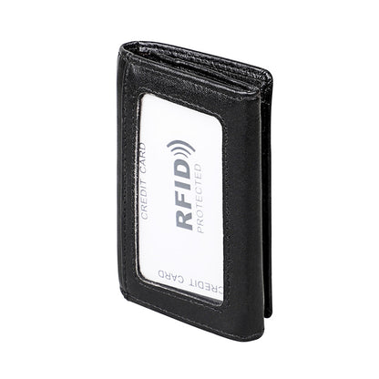 KB171 Antimagnetic RFID Crazy Horse Texture กระเป๋าสตางค์หนังสำหรับผู้ชายและผู้หญิง