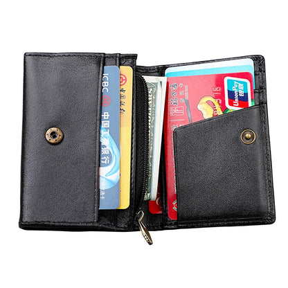KB171 Antimagnetic RFID Crazy Horse Texture กระเป๋าสตางค์หนังสำหรับผู้ชายและผู้หญิง