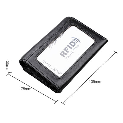 KB171 Antimagnetic RFID Crazy Horse Texture กระเป๋าสตางค์หนังสำหรับผู้ชายและผู้หญิง