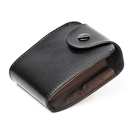 KB187 Litchi Texture Leather กระเป๋าสตางค์ใส่บัตรความจุขนาดใหญ่