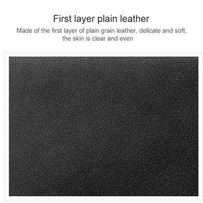 KB187 Litchi Texture Leather กระเป๋าสตางค์ใส่บัตรความจุขนาดใหญ่