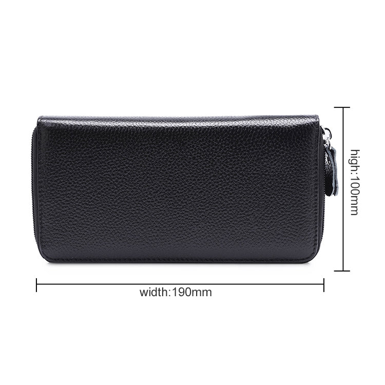 902 Antimagnetic RFID Litchi Texture ผู้หญิงความจุขนาดใหญ่กระเป๋าสตางค์กระเป๋าสตางค์กระเป๋าโทรศัพท์พร้อมช่องใส่การ์ด