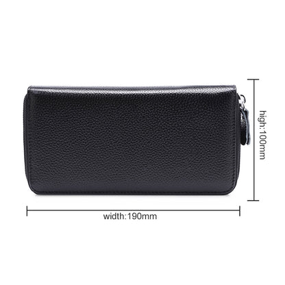902 Antimagnetic RFID Litchi Texture ผู้หญิงความจุขนาดใหญ่กระเป๋าสตางค์กระเป๋าสตางค์กระเป๋าโทรศัพท์พร้อมช่องใส่การ์ด