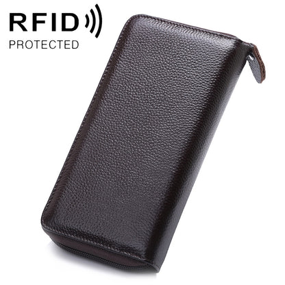 902 Antimagnetic RFID Litchi Texture ผู้หญิงความจุขนาดใหญ่กระเป๋าสตางค์กระเป๋าสตางค์กระเป๋าโทรศัพท์พร้อมช่องใส่การ์ด