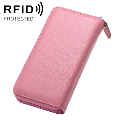 902 Antimagnetic RFID Litchi Texture ผู้หญิงความจุขนาดใหญ่กระเป๋าสตางค์กระเป๋าสตางค์กระเป๋าโทรศัพท์พร้อมช่องใส่การ์ด