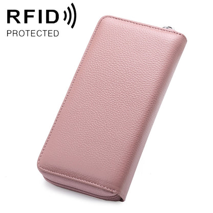 902 Antimagnetic RFID Litchi Texture ผู้หญิงความจุขนาดใหญ่กระเป๋าสตางค์กระเป๋าสตางค์กระเป๋าโทรศัพท์พร้อมช่องใส่การ์ด