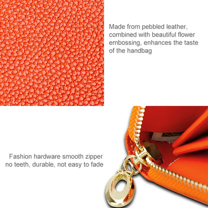 906 Antimagnetic RFID Litchi Texture ผู้หญิงความจุขนาดใหญ่กระเป๋าสตางค์กระเป๋าสตางค์กระเป๋าโทรศัพท์พร้อมช่องใส่การ์ด