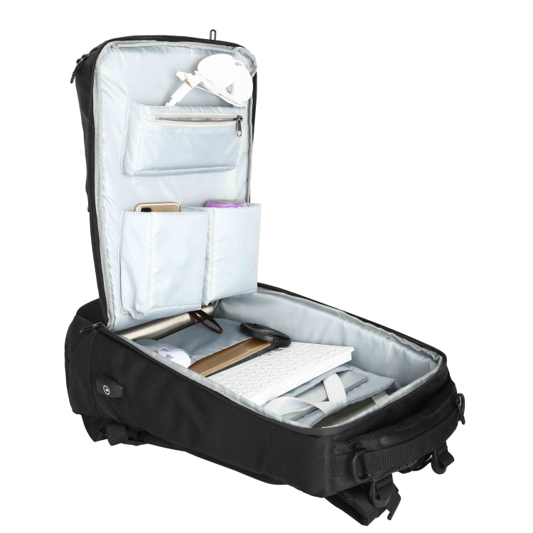 Ozuko 9060 กระเป๋าสะพายหลัง USB กันน้ำความจุขนาดใหญ่ขนาด: ใหญ่ 33x21x53 ซม.