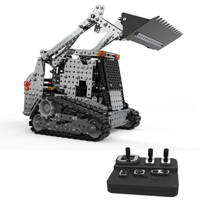 MoFun SW(RC)-008 รีโมทคอนโทรลไร้สาย 2.4G 10 ช่อง Caterpillar รถเด็ก DIY สแตนเลสประกอบของเล่น, SW(RC)-008