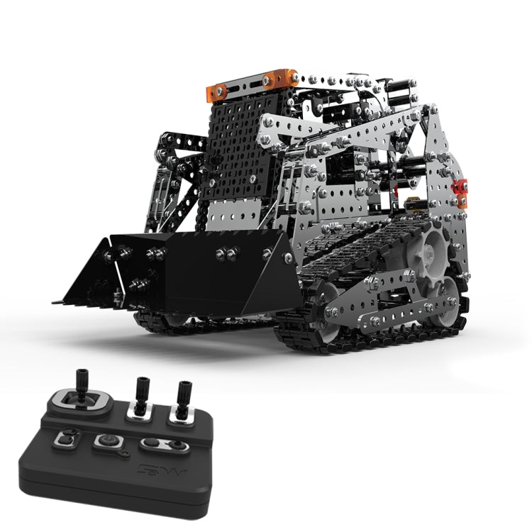 MoFun SW(RC)-008 รีโมทคอนโทรลไร้สาย 2.4G 10 ช่อง Caterpillar รถเด็ก DIY สแตนเลสประกอบของเล่น, SW(RC)-008