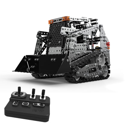 MoFun SW(RC)-008 รีโมทคอนโทรลไร้สาย 2.4G 10 ช่อง Caterpillar รถเด็ก DIY สแตนเลสประกอบของเล่น, SW(RC)-008