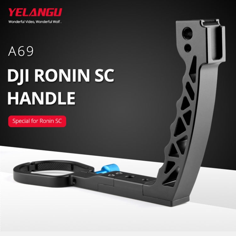 YELANGU A69 ยกที่จับหม้อโคลงมือถือส่วนต่อขยายสำหรับ DJI Ronin SC, A69 for DJI Ronin SC