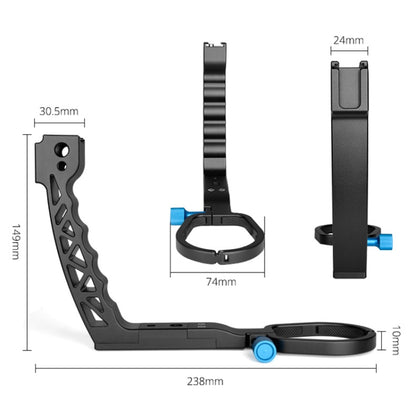 YELANGU A69 ยกที่จับหม้อโคลงมือถือส่วนต่อขยายสำหรับ DJI Ronin SC, A69 for DJI Ronin SC