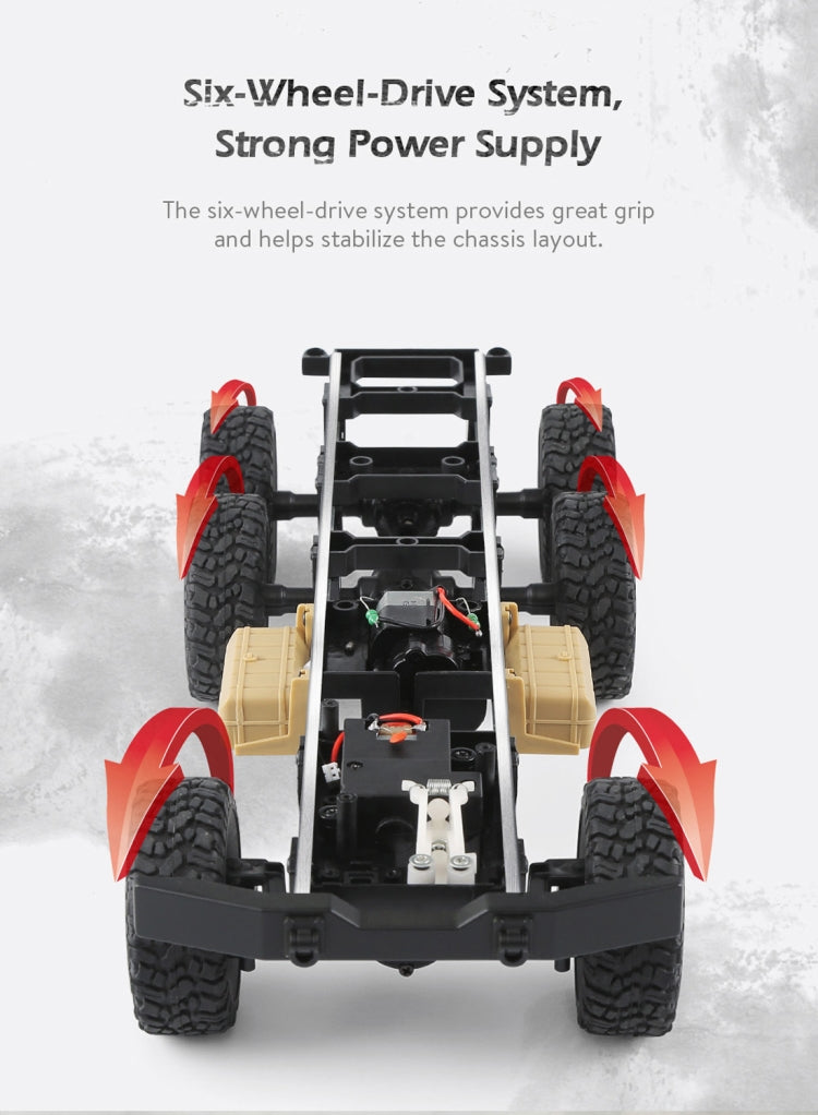 JJR/C Q60 Transporter-1 Full Body 1:16 Mini 2.4GHz RC 6WD ติดตาม Off-Road ทหารรถบรรทุกรถของเล่น, Q60