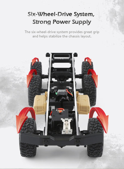 JJR/C Q60 Transporter-1 Full Body 1:16 Mini 2.4GHz RC 6WD ติดตาม Off-Road ทหารรถบรรทุกรถของเล่น, Q60