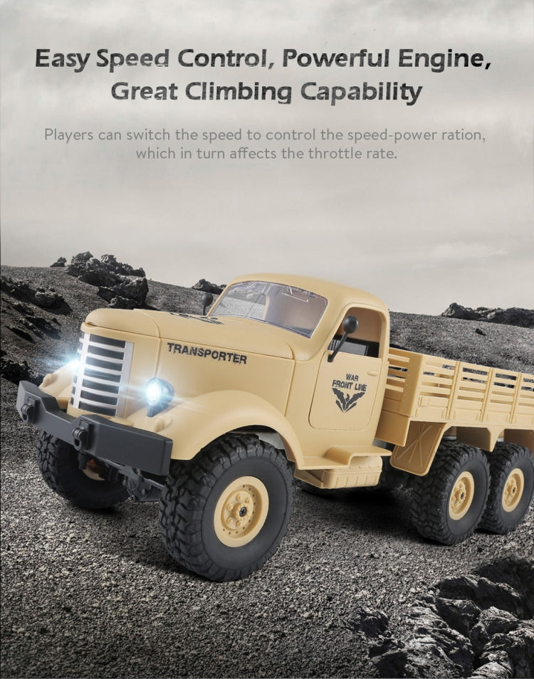 JJR/C Q60 Transporter-1 Full Body 1:16 Mini 2.4GHz RC 6WD ติดตาม Off-Road ทหารรถบรรทุกรถของเล่น, Q60