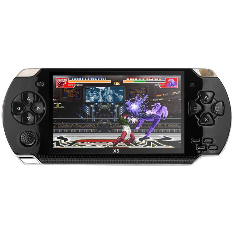 X6 คอนโซลเกมพกพาย้อนยุคหน้าจอ 4.3 นิ้วพร้อมกล้อง 3MP, เกมในตัว 10,000 เกม, รองรับ E-book / การบันทึก / การเล่นเพลง / การเล่นวิดีโอ, X6