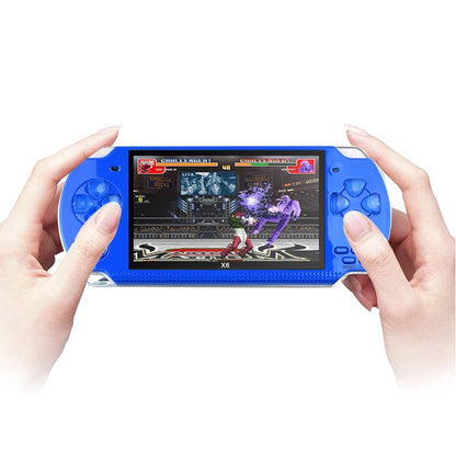 X6 คอนโซลเกมพกพาย้อนยุคหน้าจอ 4.3 นิ้วพร้อมกล้อง 3MP, เกมในตัว 10,000 เกม, รองรับ E-book / การบันทึก / การเล่นเพลง / การเล่นวิดีโอ, X6