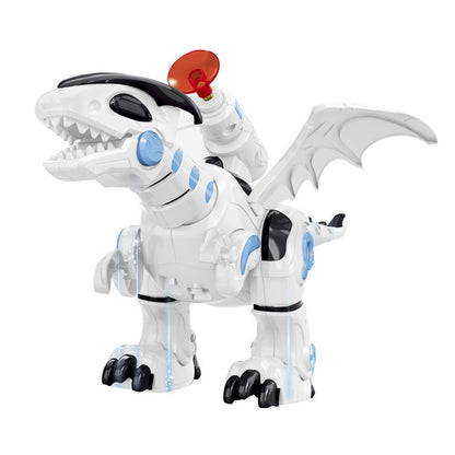 ของเล่นโมเดลไดโนเสาร์ไดโนเสาร์ต่อสู้กลไฟฟ้าเด็ก สนับสนุนการเดิน และแสง และเสียง และเปิดตัวกระสุนอ่อน