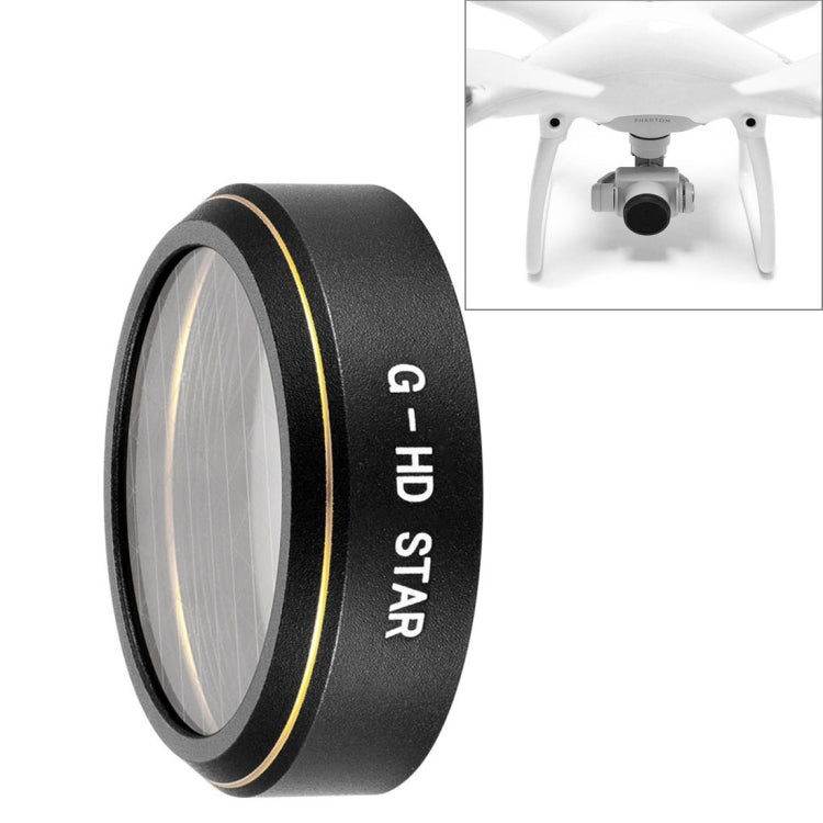 ฟิลเตอร์เลนส์ HD Drone Star Effect 6 จุดสำหรับ DJI Phantom 4 Pro, Star