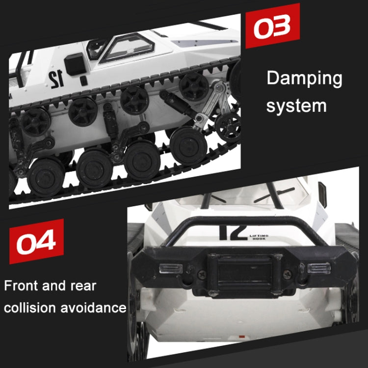 SG-1203 1:12 2.4G การจำลองรีโมทคอนโทรล EV ติดตามยานพาหนะถัง Off-road รถรุ่นของเล่นรถ
