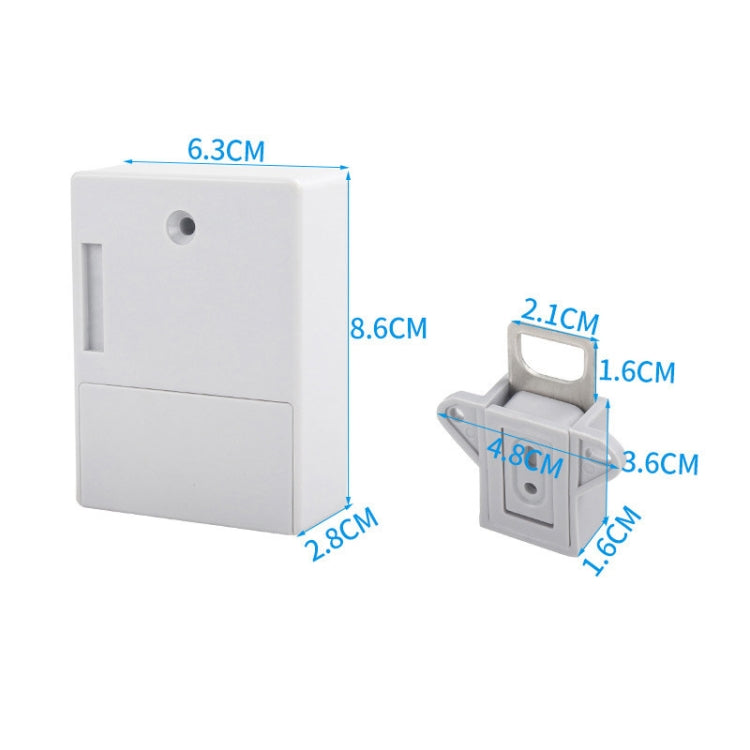 T3 ABS ล็อคการเหนี่ยวนำบัตรแม่เหล็กที่มองไม่เห็นล็อคประตูตู้เดียว, Single, Single Open Cabinet Door